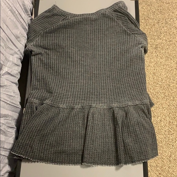 Waffle-knit babydoll long sleeve! - Picture 3 of 4